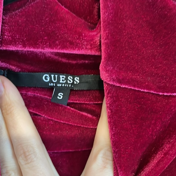 Pink Velvet Cocktail Dress - Picture 3 of 4